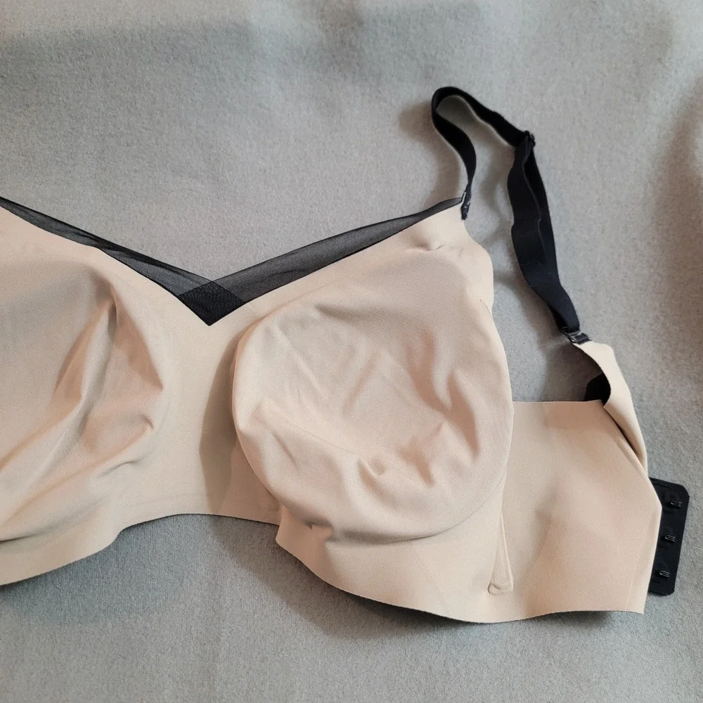 HoneyLove Runway Cross Over Bra Size XL Undergarment‎ GUC Black Comfort Lined